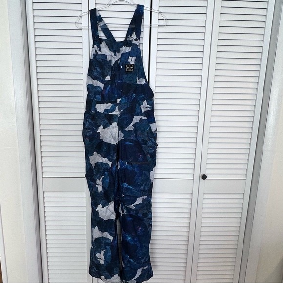 Women's Blue Camouflage Overalls - Picture 4 of 8